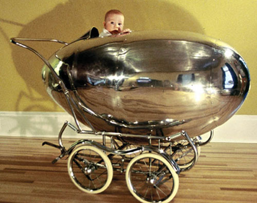 old style baby carriage