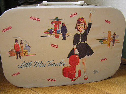 vintage childs suitcase